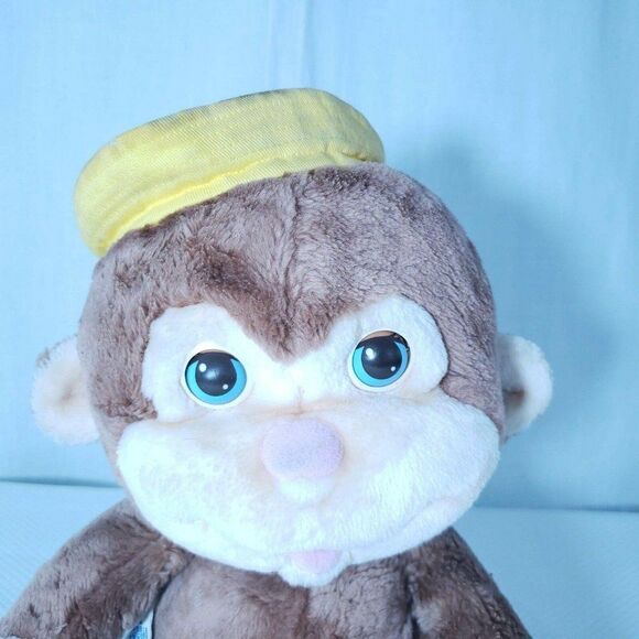 Hasbro Softies 1986 Vintage Googlies Monkey 10" Plush Stuffed Animal Toy - Picture 2 of 8